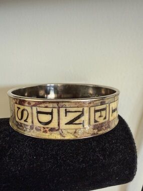 Vintage eye candy by sally jean Bangle Bracelet .